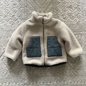 Zara Kids Jacket with Faux Shearling 18-24 Months